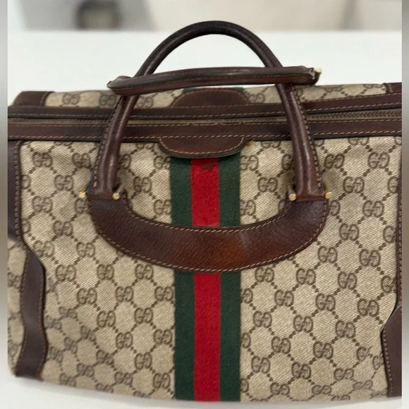 Gucci Vintage “Boston Tote”. - Picture 7 of 17